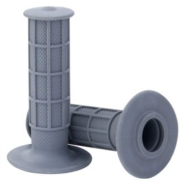 Motocross Grips Handlebar Grips MX Off Road Enduro Pair Of Grips For 22.2mm (7/8") Bars - 22mm Left 25mm Right (Grey)