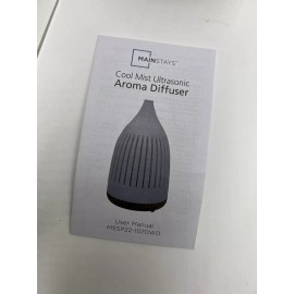 Mainstays (QTY 2) Mainstays Cool Mist Ultrasonic Aroma Diffuser MSSP22-1070WD 100ml White