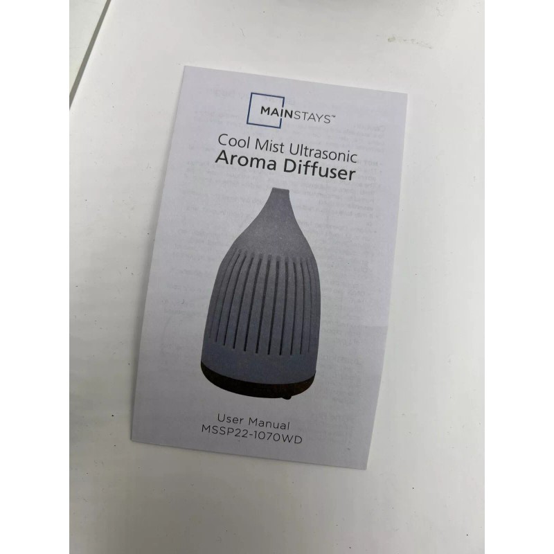 Mainstays (QTY 2) Mainstays Cool Mist Ultrasonic Aroma Diffuser MSSP22-1070WD