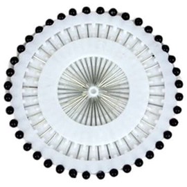 Hijab Pin Wheel / Sewing pins Black 40 Pins