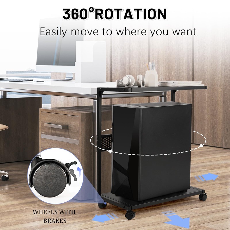 Bfttlity Large PC Stand Computer Tower Stand 2-Tier Metal CPU