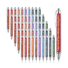 Mr. Pen- Christian Pen Set, 50 Pack, Black Ink, Earthen Hues, Bible Verse Pens Ballpoint