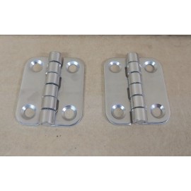 GRADY WHITE *OEM* ROUNDED HINGE *PAIR* 1-1/2'' x 1-1/4'' #10-236