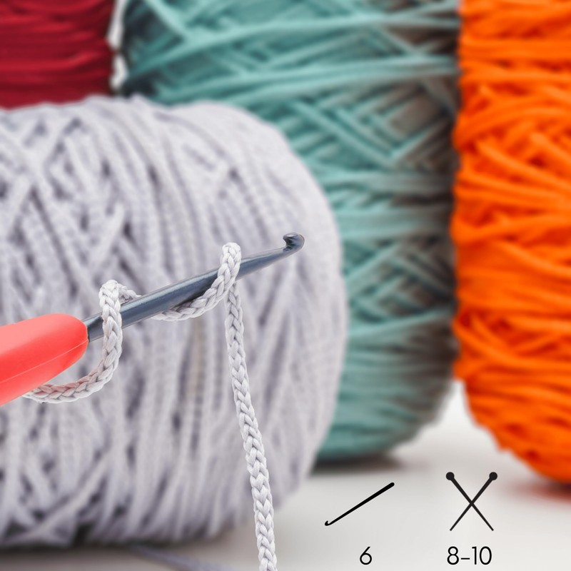 Clowex Polyester Soft Macrame Cord 2.5-3mm, 191 Yards x 1/9
