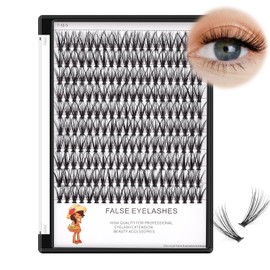 Bodermincer 200pcs/Pack C Curl 20 Root Thickness 0.07mm Professional Makeup Individual Lash Cluster Black Individual Cluster Eye Lashes Grafting Fake False Eyelashes Lash Clsuter Wispy (14mm)