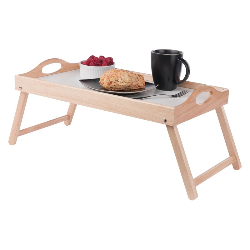Winsome Alani Breakfast Tray Natural and White Finish