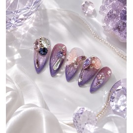 Magnetic Nail Purple Serenity ✨ - L-Coffin / 자석네일 퍼플 세레니티 ✨ - L-코핀