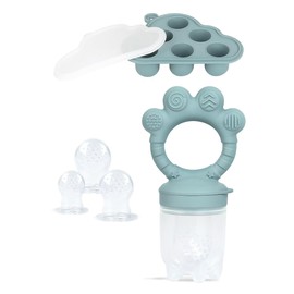 LOTBILL Baby Breastmilk Popsicle Molds & Baby Fruit Food Feeder Pacifier, Silicone Baby Food Freezer Tray Storage Containers, Baby Popsicle Molds Teething for Toddler Teething & Infant Self Feeding