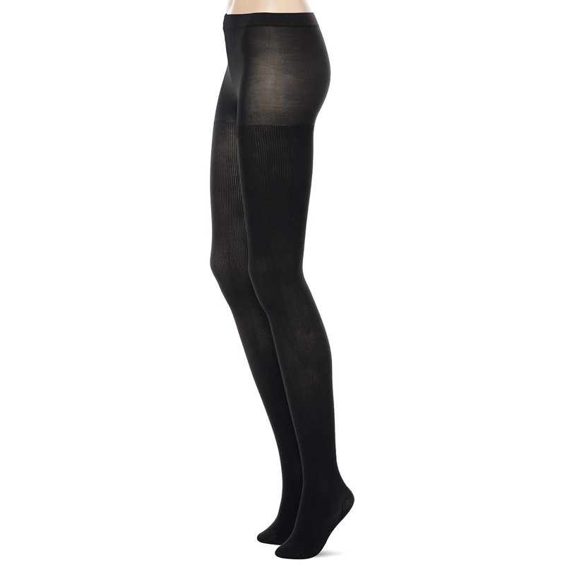 Gunze Tuche Women's Patterned Tights, Ribbed Collar, Sole Cupe Nylon,