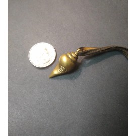 Buddhist Brass Pendant Counch Shell necklace