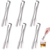 TUPARKA 6 Pack Stainless Steel Ice Tongs Sugar Tongs Serving