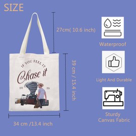 If You Feel It Chase It Gift Movie lover Gift Chaser Movie Disaster Film Lover Gift Wind Chaser Tote Bag (Chase it UK)