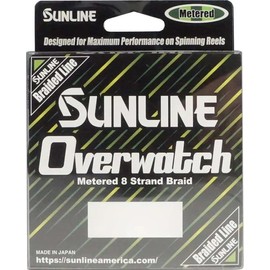 Sunline Overwatch 8 Strand Braided Green Metered Fishing Line (16-Pounds/125-Yards)