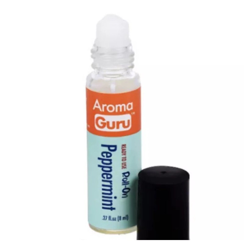 Aroma Guru 100% Natural Peppermint Aromatherapy Roll-On Essential Oil Aroma