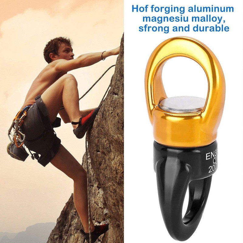 MALAYAS Rotation 360° Rotator Swing,30kN Micro Rotator Climbing Rope Swivel