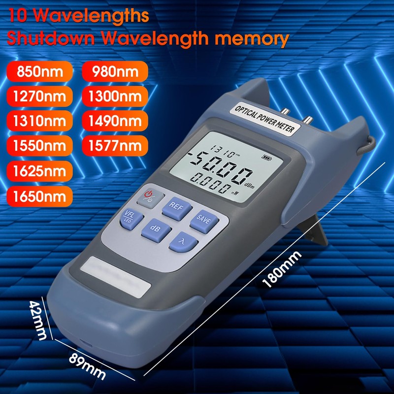 Duogalia Fiber Optical Power Meter with 1mW Light Source SC