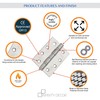 Door Hinges FIRE Rated 4’’x 3’’ Ball Bearing CE13 Grade