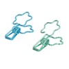 100 Pcs Binder Clips Hollow Cute Flower Shape Sturdy Metal