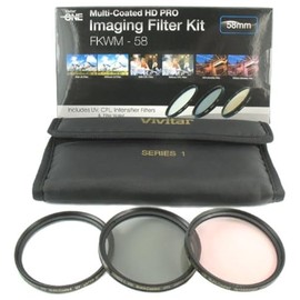 Vivitar Series 1 Multi-Coated HD PRO Imaging Filter Set (58mm UV/CPL/Intensifier)
