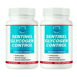 Sentinel 2-Pack Sentinel Glycogen Control Capsules, Advanced Blood Support - 120 Capsules