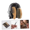 Baluue 2 Sets Men's Beard Grooming Kit Beard Scissors Brush