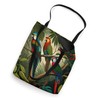 Colorful Tropical birds in the Jungle Themed Design Tote Bag