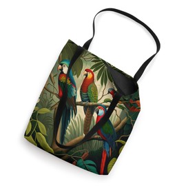 Colorful Tropical birds in the Jungle Themed Design Tote Bag