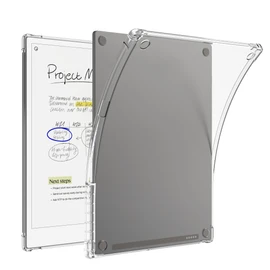 JKhandy Clear Case for Remarkable Paper Pro 11.8 Inch 2024 Released, Ultra Soft Flexible Transparent TPU Back Cover with Pen Holder, Transparent