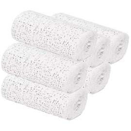 RUIFUNETEK 6 Roll Plaster Cloth Bandage RUIFUNETEK Large Size Plasters Gauze Bandages, Plaster Strip Gauze Wrap, Plasters Paris Bandage for Art, Crafts, Modelling, Mould, Body, Painting (15 cm*2.7 M)
