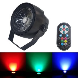 iDenHom LED Stage Wash Lights, 30W RGB COB Par Lights, DMX512 Control, Sound Activated DJ Uplighting for Wedding, Disco, Club