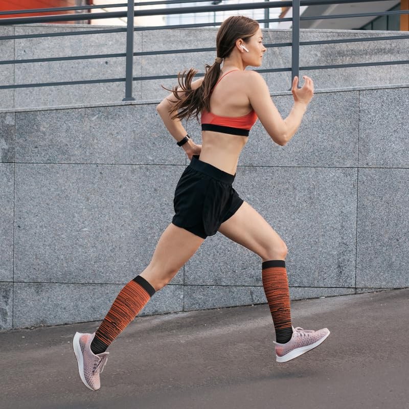Kickticks 4 Pairs Compression Socks for Woman & Man Unisex