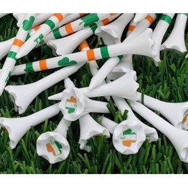TRUESTRIKE Premium Golf Tees Plastic Combo Length Pack of 50 includes (40 Count) 3 ¼” Plastic Golf Tees + (10 Count) 1½ Plastic Short Tees for Irons, Hybrids, Par Threes