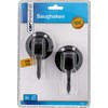Cartrend Caravan 10218 Suction Cup Hooks 6 kg for Camping,
