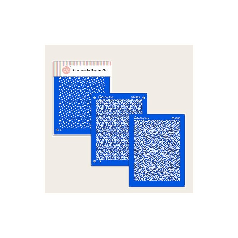 GOTO CLAY TOOLS 2 layer Leopard Silk Screen, One layer