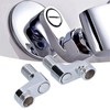 QANYEGN Shower Mixer Faucet Swing Arm Adapter, Wall Mount Clawfoot