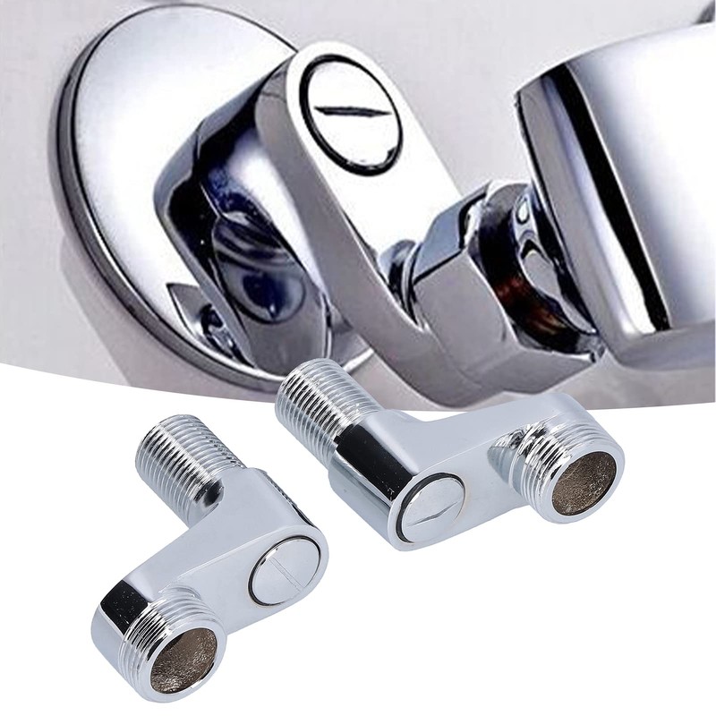 QANYEGN Shower Mixer Faucet Swing Arm Adapter, Wall Mount Clawfoot