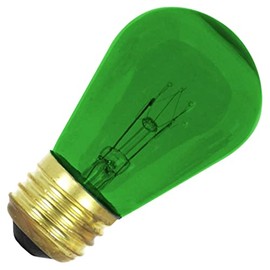 Feit Electric 02075-11S14/TG-130 Standard Screw Base Colored Scoreboard Sign Light Bulb