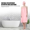 Bath Towel Wrap Coral Fleece Spa Women Adjustable Shower Wrap