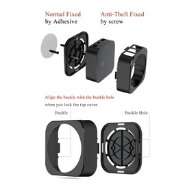 Wall Mount for Apple TV Anti-Theft Holder Fit for Ceiling Mount Compatible with Apple TV 2nd / 3rd / 4th / 5th Generation and Apple TV 4K/ HD(Including 2022 Models, 2021 Models)