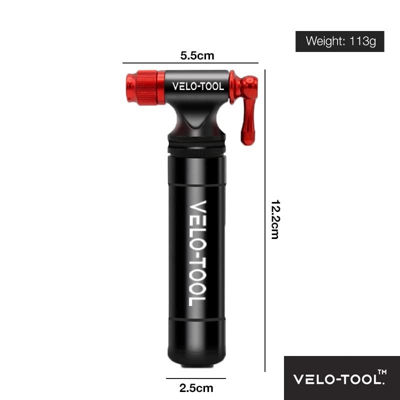 Velo-tool™ CO2 Inflator Bike Pump – Premium Quick & Lightweight