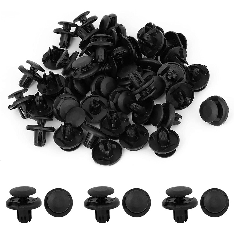 100 Pcs Hole Retainer Clips Plastic Drive Rivets Flaps Bumper