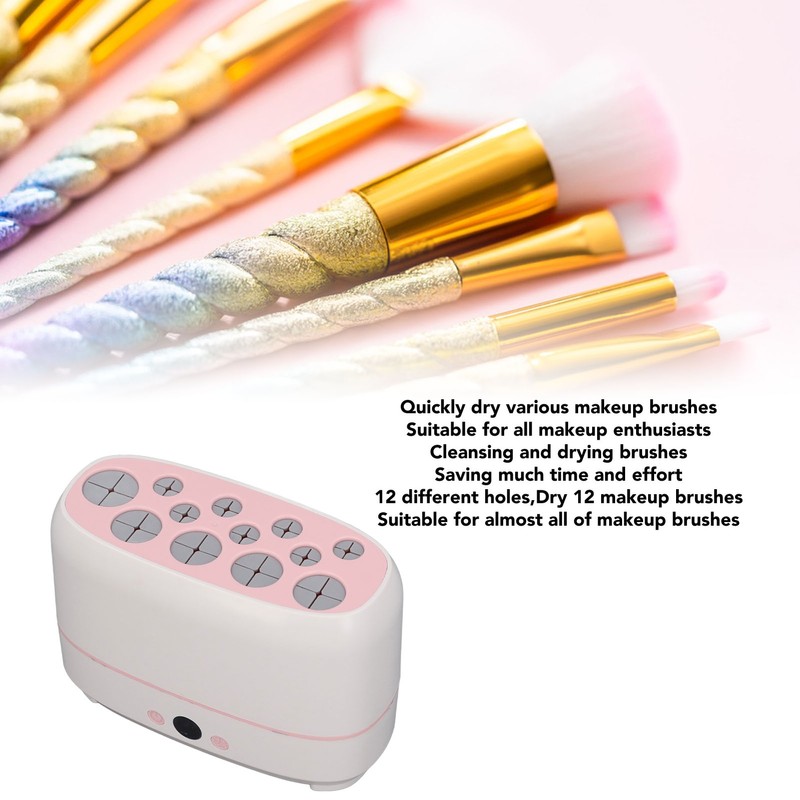 Makeup Brushes Dryer 12 Various Holes Electric Automatic Cosmetic Brush