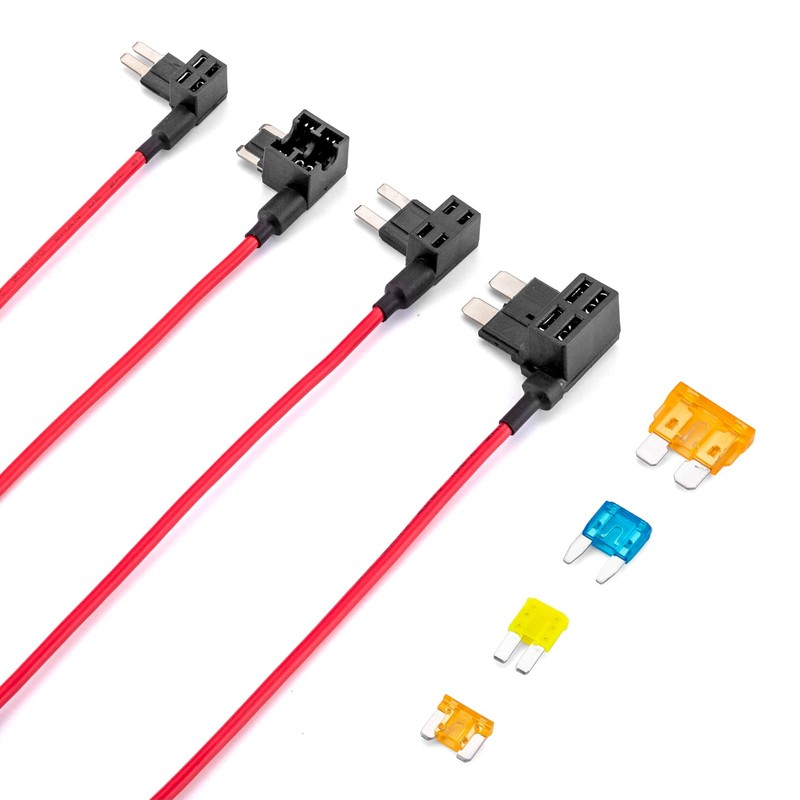 WeiSen 4 Types 12V Cars Add-a-Circuit and Fuse Kit -