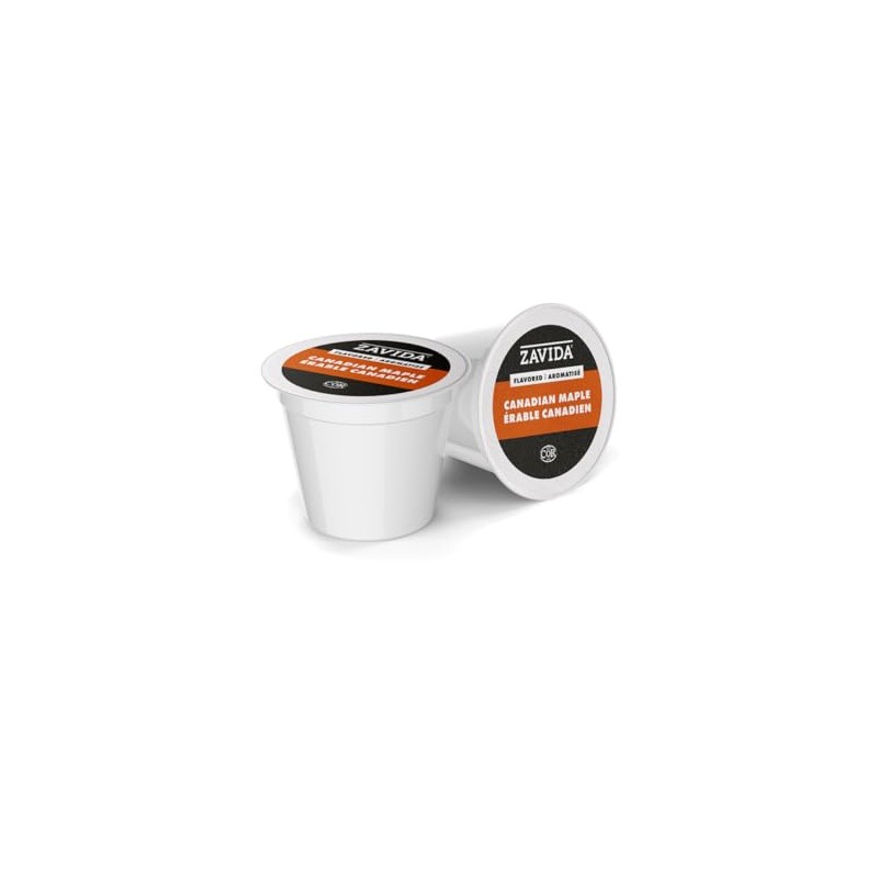 Zavida Canadian Maple Single Serve Coffee Capsules, Compatible with Keurig