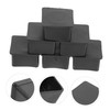 IWOWHERO 20Pcs Chair Feet Caps Square PVC Furniture Leg Protectors