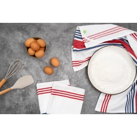 Toallas de cocina a rayas rojas y azules, paquete de 6, 100% algodón, paños de cocina de 30 x 20 pulgadas con lazo para colgar, tema patriótico, toallas de cocina del 4 de julio, reutilizables y lavables de colores Libertad (paquete de 6)