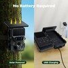 VOOPEAK Trail Camera Solar Powered, Dual Lens 60MP 4K 30FPS