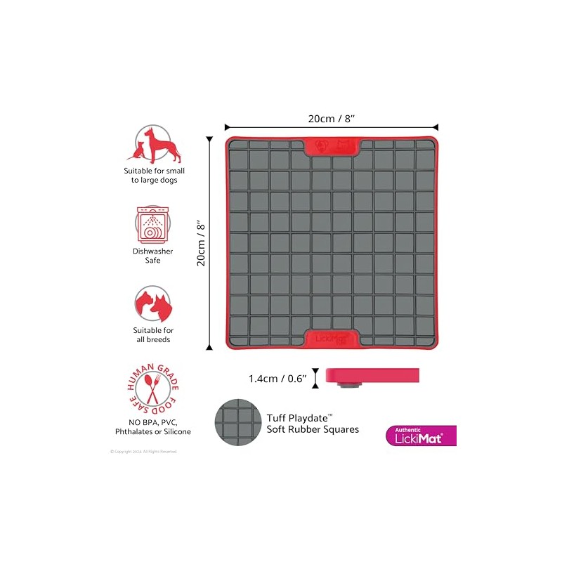 INDUSTRIPET Lickimat Playdate Tuff Rojo
