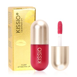 KISSIO KISSIO Lip Plumper,Color Lip Plumper Gloss,Lip Enhancer,Plant Extracts Plumping Lip Serum,Moisturizing Lip Gloss for Fuller Lips and Hydrated Beauty Lips 5.5ml,05 Dogwood