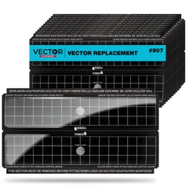 Catchmaster Vector Trap Replacement, UV Light Fly Traps for Home, Unscented Sticky Gnat Glue Boards for House, UV Lamp Insect & Mosquito Killer Refill, Adhesive Bug Light Boards, 12-Pack Black